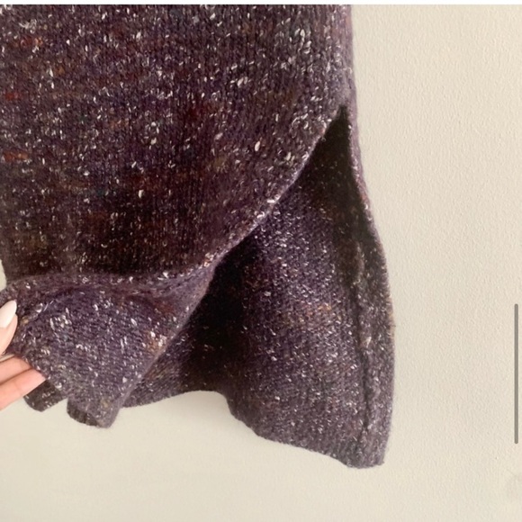 WILFRED Aritzia Durandal Marl Sleeveless Mock Neck Wool Silk Merino Sweater - Picture 5 of 11